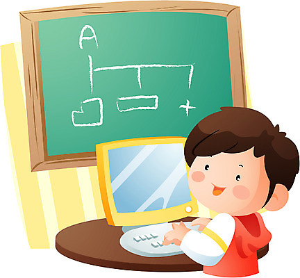 EPS 직업 학생 어린이교육 교육 남자 어린이라이프 초등학생 어린이 일러스트 실내 한명 사람 소년 컴퓨터 칠판 유치원생 남자만 남자한명만 어린이만 소년만 소년한명만 국내일러스트 1 라이프스타일 내부 전자제품 파일형식 벡터