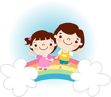 EPS 주간 전신 클립아트 직업 캐릭터 학생 여자 남자 초등학생 어린이 무지개 일러스트 가족 남매 서기 사람 소녀 소년 야외 두명 라이프 유치원생 어린이날 어린이만 일러캐릭터 자연요소 기념일 관계 모션 생활 파일형식 벡터