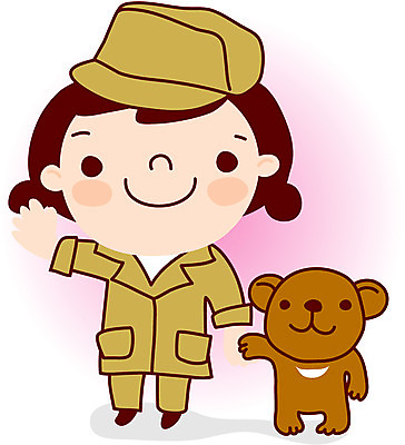 EPS 전신 클립아트 동물 직업 척추동물 육지동물 여자 일러스트 곰 포유류 직업캐릭터 동물원 서기 사람 작업실 동물조련사 반달곰 사육사 여자만 일러캐릭터 캐릭터 모션 파일형식 벡터