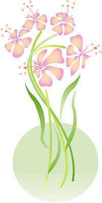 EPS 클립아트 식물 사계절 계절 꽃 분홍색 일러스트 자연 봄 국내일러스트 컬러 생태계 파일형식 벡터