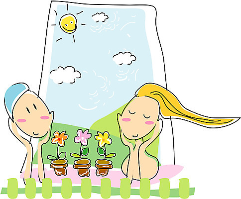 EPS 클립아트 구름 부부 커플 사계절 계절 여자 남자 여유 데이트 일러스트 사랑 사람 두명 여름 태양 봄 한가함 국내일러스트 자연요소 감정 컨셉 관계 파일형식 벡터