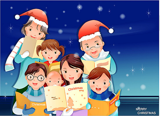 EPS 계절 여자 기념일 할아버지 남자 종교 할머니 크리스마스 겨울 일러스트 가족 손자 손녀 대가족 사랑 가족애 사람 이벤트 여러명 야외 축하 야간 찬송가 며느리 캐럴 노인만 성인만 국내일러스트 자연요소 노년 감정 다수 컨셉 노래 관계 손주 파일형식 벡터