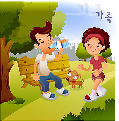 EPS 주간 전신 나무 부부 커플 공원 공공시설 여자 남자 행복 반려견 음료 일러스트 엄마 아침 날씨 휴식 사람 야외 두명 물 달리기 조깅 건강관리 맑음 화목 로맨틱 아빠 개 강아지 즐거움 아침운동 국내일러스트 자연요소 식물 감정 컨셉 포유류 가족 관계 모션 건강 관리 반려동물 운동 시설 파일형식 벡터
