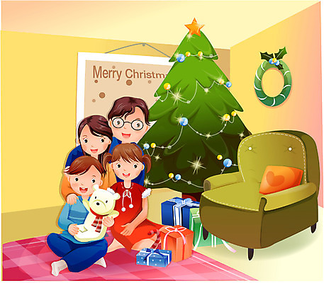 EPS 계절 여자 기념일 남자 종교 어린이 크리스마스 겨울 일러스트 가족 엄마 기념 실내 선물 사랑 가족애 사람 소녀 이벤트 소년 여러명 부모 크리스마스트리 축하 아빠 국내일러스트 감정 다수 컨셉 관계 내부 파일형식 벡터
