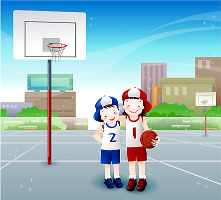 EPS 주간 여자 남자 딸 행복 아들 어린이 스포츠 일러스트 가족 하늘 어깨동무 휴식 농구 남매 사람 취미 야외 두명 라이프 레포츠 공휴일 구기 주말 농구장 어린이만 국내일러스트 자연요소 기념일 감정 포즈 컨셉 스포츠시설 관계 레저 생활 파일형식 벡터