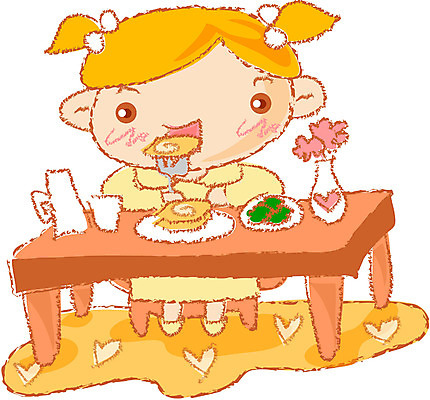 EPS 클립아트 라이프스타일 여자 초등학생 어린이 음식 일러스트 식탁 휴식 디저트 한명 사람 소녀 취미 라이프 식사 점심 여자만 여자한명만 어린이만 소녀만 소녀한명만 국내일러스트 1 학생 컨셉 탁자 생활 파일형식 벡터