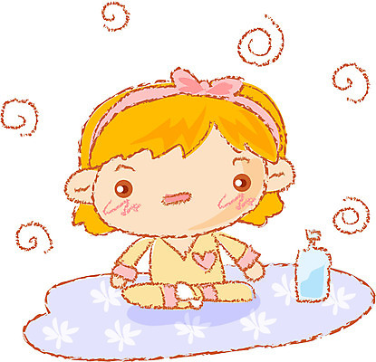 EPS 전신 클립아트 라이프스타일 여자 초등학생 어린이 일러스트 한명 사람 앉기 소녀 화장 뷰티 화장품 잠옷 향수 여자만 여자한명만 어린이만 소녀만 소녀한명만 국내일러스트 1 학생 옷 모션 생활 파일형식 벡터