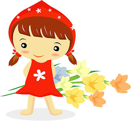 EPS 전신 클립아트 라이프스타일 계절 여자 꽃 초등학생 어린이 일러스트 한명 사람 소녀 봄 여자만 여자한명만 어린이만 소녀만 소녀한명만 국내일러스트 식물 1 학생 생활 파일형식 벡터