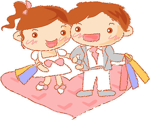 EPS 전신 클립아트 부부 커플 여자 남자 일러스트 화이트데이 발렌타인데이 사랑 서기 사람 성인 두명 쇼핑 하트 성인만 국내일러스트 모양 감정 관계 모션 데이이벤트 파일형식 벡터