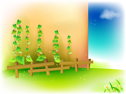 EPS 주간 사계절 계절 백그라운드 일러스트 자연 하늘 풍경 초원 사람없음 야외 담장 봄 국내일러스트 자연요소 생태계 파일형식 벡터