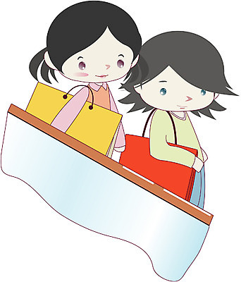 EPS 클립아트 라이프스타일 커플 공공시설 여자 남자 일러스트 서기 사람 상반신 성인 두명 쇼핑 쇼핑백 에스컬레이터 성인만 국내일러스트 가방 관계 모션 생활 시설 파일형식 벡터