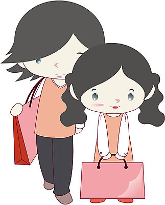 EPS 전신 클립아트 라이프스타일 커플 여자 남자 일러스트 서기 사람 성인 두명 쇼핑 쇼핑백 성인만 국내일러스트 가방 관계 모션 생활 파일형식 벡터