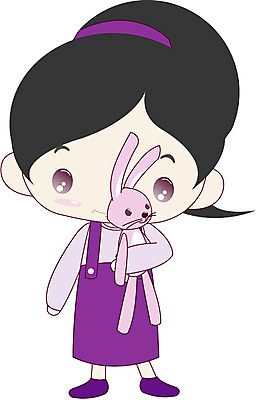 EPS 전신 클립아트 캐릭터 여자 초등학생 어린이 인형 일러스트 한명 서기 사람 소녀 토끼 여자만 여자한명만 어린이만 소녀만 소녀한명만 일러캐릭터 1 학생 포유류 모션 반려동물 파일형식 벡터