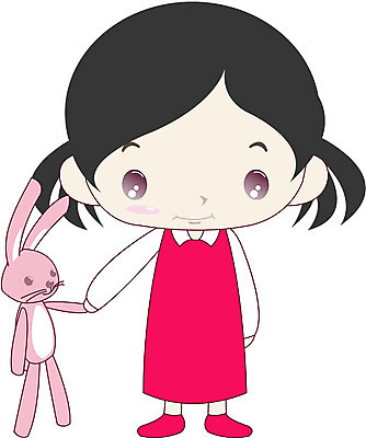 EPS 전신 클립아트 캐릭터 여자 초등학생 어린이 인형 일러스트 한명 서기 사람 소녀 토끼 여자만 여자한명만 어린이만 소녀만 소녀한명만 일러캐릭터 1 학생 포유류 모션 반려동물 파일형식 벡터