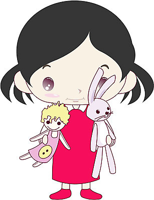 EPS 전신 클립아트 캐릭터 여자 초등학생 어린이 인형 일러스트 한명 서기 사람 소녀 토끼 여자만 여자한명만 어린이만 소녀만 소녀한명만 일러캐릭터 1 학생 포유류 모션 반려동물 파일형식 벡터