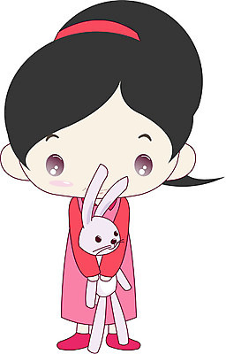 EPS 전신 클립아트 캐릭터 여자 초등학생 어린이 인형 일러스트 한명 서기 사람 소녀 토끼 여자만 여자한명만 어린이만 소녀만 소녀한명만 일러캐릭터 1 학생 포유류 모션 반려동물 파일형식 벡터