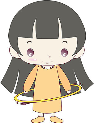 EPS 전신 클립아트 캐릭터 여자 초등학생 어린이 일러스트 한명 서기 사람 소녀 훌라후프 여자만 여자한명만 어린이만 소녀만 소녀한명만 일러캐릭터 1 학생 모션 파일형식 벡터