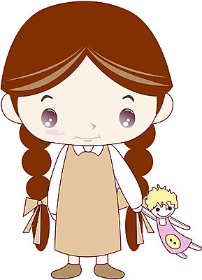 EPS 전신 클립아트 캐릭터 여자 초등학생 어린이 인형 일러스트 한명 서기 사람 소녀 여자만 여자한명만 어린이만 소녀만 소녀한명만 일러캐릭터 1 학생 모션 파일형식 벡터