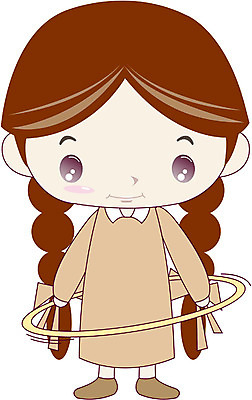 EPS 전신 클립아트 캐릭터 여자 초등학생 어린이 일러스트 한명 서기 사람 소녀 훌라후프 여자만 여자한명만 어린이만 소녀만 소녀한명만 일러캐릭터 1 학생 모션 파일형식 벡터