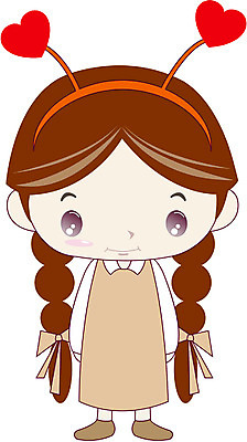 EPS 전신 클립아트 캐릭터 여자 초등학생 어린이 일러스트 한명 서기 사람 소녀 머리띠 여자만 여자한명만 어린이만 소녀만 소녀한명만 일러캐릭터 1 학생 장신구 모션 파일형식 벡터
