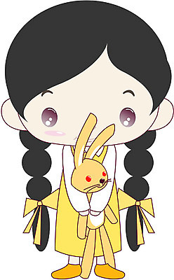 EPS 전신 클립아트 캐릭터 여자 초등학생 어린이 인형 일러스트 한명 서기 사람 소녀 토끼 여자만 여자한명만 어린이만 소녀만 소녀한명만 일러캐릭터 1 학생 포유류 모션 반려동물 파일형식 벡터