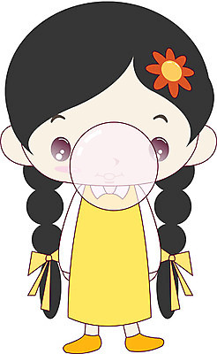 EPS 전신 클립아트 캐릭터 여자 초등학생 어린이 일러스트 한명 서기 사람 소녀 껌 여자만 여자한명만 어린이만 소녀만 소녀한명만 일러캐릭터 1 학생 모션 파일형식 벡터