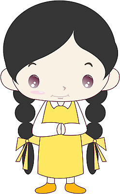 EPS 전신 클립아트 캐릭터 여자 초등학생 어린이 일러스트 한명 서기 사람 소녀 여자만 여자한명만 어린이만 소녀만 소녀한명만 일러캐릭터 1 학생 모션 파일형식 벡터