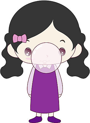 EPS 전신 클립아트 캐릭터 여자 초등학생 어린이 일러스트 한명 서기 사람 소녀 껌 여자만 여자한명만 어린이만 소녀만 소녀한명만 일러캐릭터 1 학생 모션 파일형식 벡터