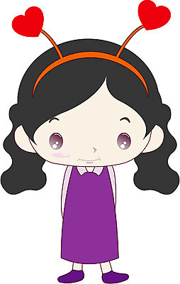 EPS 전신 클립아트 캐릭터 여자 초등학생 어린이 일러스트 한명 서기 사람 소녀 머리띠 여자만 여자한명만 어린이만 소녀만 소녀한명만 일러캐릭터 1 학생 장신구 모션 파일형식 벡터