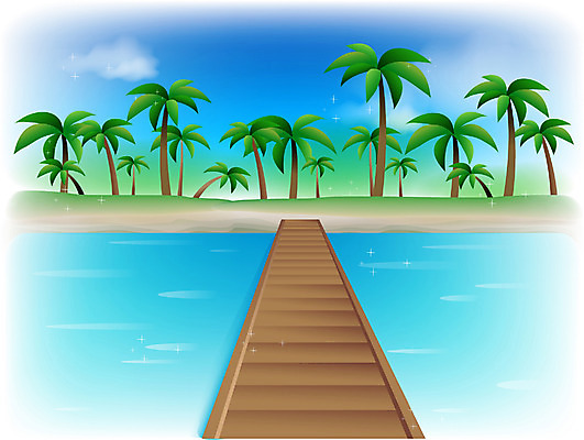 EPS 주간 구름 사계절 계절 바다 섬 백그라운드 일러스트 자연 하늘 풍경 해변 사람없음 야외 여름 야자수 항구 국내일러스트 자연요소 나무 교통시설 생태계 파일형식 벡터