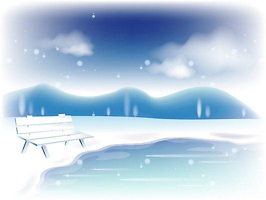EPS 사계절 계절 공원 공공시설 호수 백그라운드 겨울 벤치 일러스트 자연 풍경 사람없음 야외 정원 눈 도시 겨울배경 국내일러스트 자연요소 의자 날씨 시설 생태계 파일형식 벡터