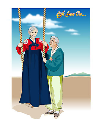 EPS 주간 전통 웰빙 부부 커플 여자 명절 할아버지 노년 남자 할머니 여유 결혼 일러스트 아침 새해 사랑 사람 야외 두명 생활 실버라이프 설날 추석 노부부 로맨틱 실버 클래식 한복 그네 그네타기 금술 우피족 노인만 성인만 국내일러스트 자연요소 한국전통 라이프스타일 기념일 감정 컨셉 관계 놀이 이벤트 성인 전통의상 파일형식 벡터