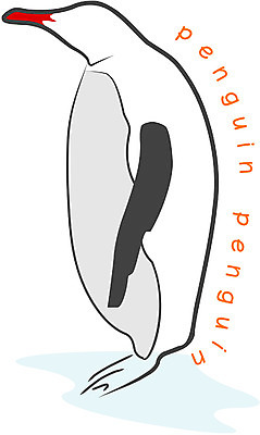 EPS 클립아트 동물 문자 척추동물 한마리 알파벳 영어 야생동물 외국문화 일러스트 조류 사람없음 추위 남극 극지방 펭귄 황제펭귄 국내일러스트 1 문화 지역 파일형식 벡터