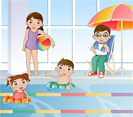 EPS 주간 계절 여자 남자 딸 행복 아들 여행 일러스트 가족 엄마 휴가 수영장 실내 사람 소년 성인 두명 여름 운동 풀장 수영 화목 아빠 성인만 부녀 국내일러스트 자연요소 감정 어린이 컨셉 관계 건강 내부 수상스포츠 파일형식 벡터