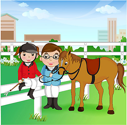 EPS 주간 구름 여자 남자 딸 행복 일러스트 가족 하늘 사람 초원 성인 야외 두명 화목 말_동물 승마 아빠 성인만 부녀 국내일러스트 자연요소 감정 스포츠 컨셉 포유류 관계 파일형식 벡터