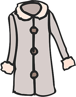 EPS 옷 상의 일러스트 사람없음 한개 외투 코트 오브젝트 방한용 털코트 국내일러스트 1 파일형식 벡터