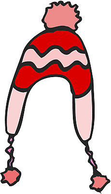 EPS 모자 잡화 옷 컬러 겨울 일러스트 털모자 사람없음 빨간색 한개 오브젝트 방한용 방울모자 국내일러스트 모자_잡화 1 계절 파일형식 벡터