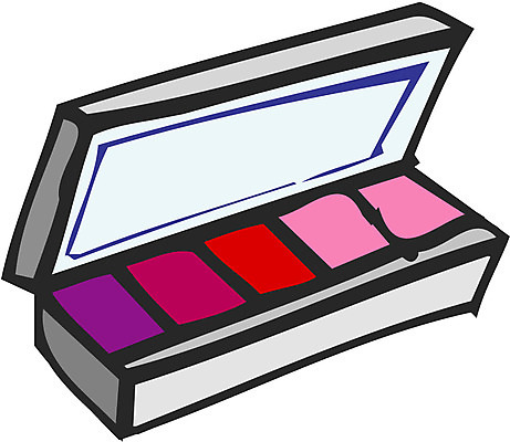 EPS 컬러 일러스트 사람없음 한개 화장 뷰티 화장품 거울 립스틱 오브젝트 여성용 립메이크업 립파레트 립팔레트 오색 국내일러스트 1 파일형식 벡터