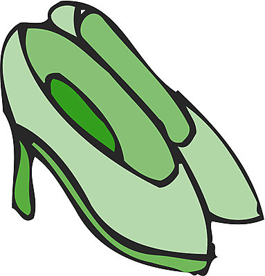 EPS 커플 잡화 한쌍 구두 컬러 신발 일러스트 사람없음 초록색 두개 하이힐 여성화 오브젝트 한켤레 여성용 숙녀화 국내일러스트 1 2 관계 파일형식 벡터