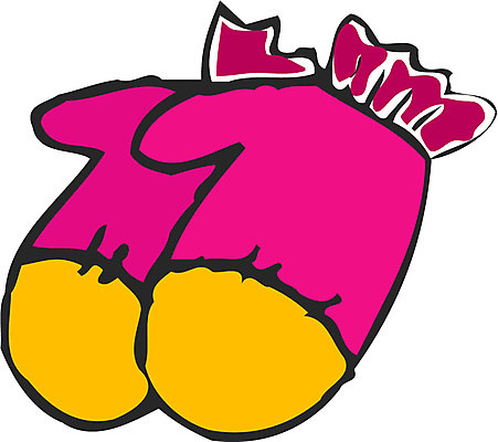 EPS 커플 잡화 한쌍 분홍색 컬러 장갑 일러스트 사람없음 세트 주황색 두개 오브젝트 털장갑 방한용품 손모아장갑 국내일러스트 2 관계 파일형식 벡터