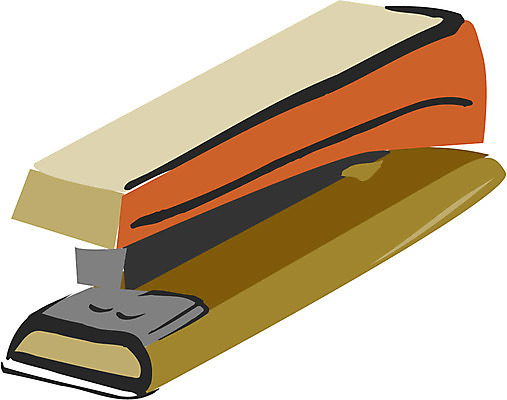 EPS 컬러 일러스트 문구용품 사람없음 한개 갈색 사무용품 도구 스테이플러 오브젝트 스탬플러 국내일러스트 1 파일형식 벡터