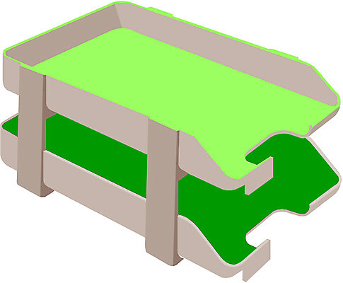 EPS 컬러 일러스트 문구용품 사람없음 초록색 연두색 사무용품 오브젝트 보관함 서랍장 파일 정리 수납 문서보관 서류받침 서류통 정리함 국내일러스트 가구 받침대 저장 파일형식 벡터