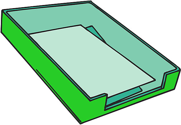 EPS 컬러 일러스트 문구용품 사람없음 초록색 사무용품 오브젝트 보관함 서랍장 파일 정리 수납 문서보관 서류받침 서류통 정리함 국내일러스트 가구 받침대 저장 파일형식 벡터