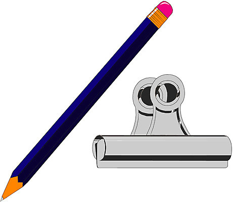 EPS 일러스트 문구용품 학용품 집게 사람없음 필기구 연필 사무용품 오브젝트 클립 고정 종이집게 국내일러스트 파일형식 벡터