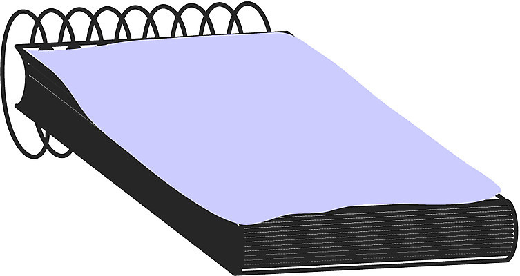 EPS 종이 컬러 일러스트 문구용품 사람없음 한개 다이어리 사무용품 보라색 공책 용수철 메모지 오브젝트 스프링노트 국내일러스트 1 파일형식 벡터