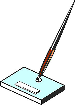 EPS 일러스트 문구용품 사람없음 필기구 펜 만년필 사무용품 오브젝트 꽂음 펜꽂이 국내일러스트 파일형식 벡터