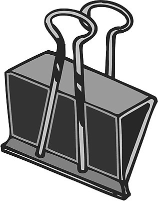 EPS 컬러 일러스트 문구용품 집게 사람없음 한개 사무용품 검은색 오브젝트 클립 고정 종이집게 국내일러스트 1 파일형식 벡터