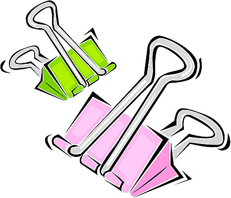 EPS 분홍색 컬러 일러스트 문구용품 집게 사람없음 연두색 사무용품 두개 오브젝트 클립 고정 종이집게 국내일러스트 2 초록색 파일형식 벡터
