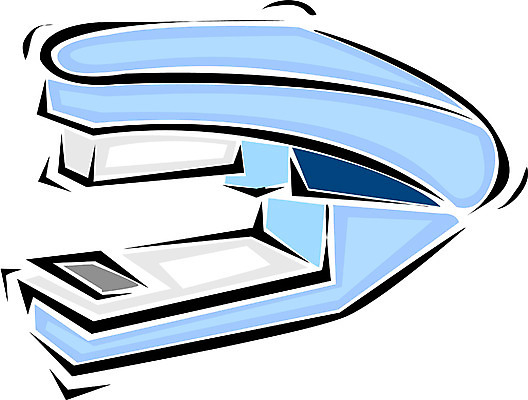 EPS 컬러 하늘색 일러스트 문구용품 사람없음 한개 사무용품 도구 스테이플러 오브젝트 스탬플러 국내일러스트 1 파란색 파일형식 벡터