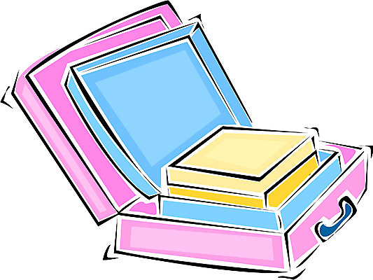 EPS 잡화 컬러 서류가방 가방 일러스트 사람없음 파란색 상자 노란색 사무용품 보라색 오브젝트 수트케이스 국내일러스트 문구용품 파일형식 벡터